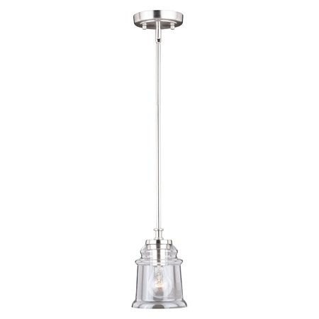 VAXCEL INTERNATIONAL Toledo Mini Pendant Satin Nickel P0210